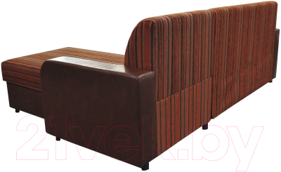 Диван угловой Домовой Норманн 4УС (Milano 7412/Pepper Carlos Brown)