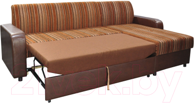 Диван угловой Домовой Норманн 4УС (Milano 7412/Pepper Carlos Brown)