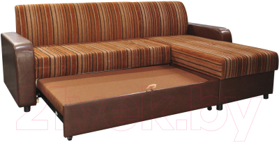 Диван угловой Домовой Норманн 4УС (Milano 7412/Pepper Carlos Brown)