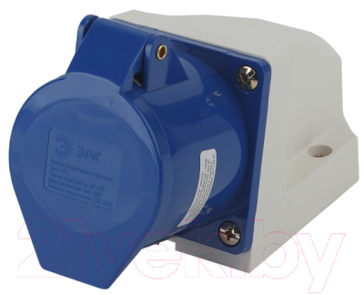 Розетка ЭРА 123 2Р+РЕ 32А 220В IP44 / Б0032877 - фото