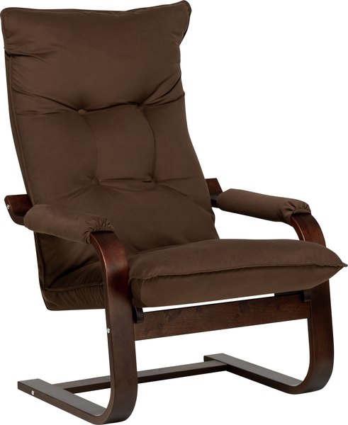 Кресло мягкое Импэкс Leset Оливер (орех текстура/V 23) - фото