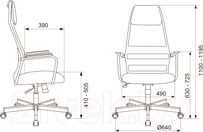 Кресло офисное Бюрократ KB-5M
