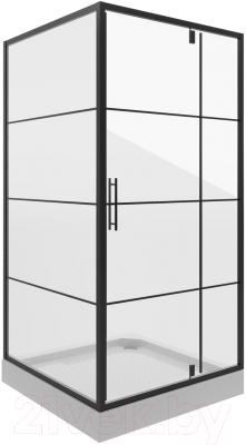 Душевой уголок Niagara Nova NG-0200-08 Black 100x100