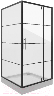 Душевой уголок Niagara Nova NG-0290-08 Black 90x90