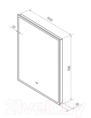 Зеркало Континент Amer Led 60x70