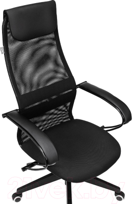 Кресло офисное Бюрократ CH-607 (черный TW-01/сетка)