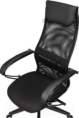Кресло офисное Бюрократ CH-607 (черный TW-01/сетка)