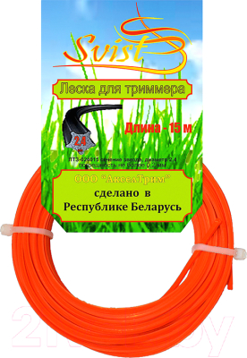 Леска для триммера Svist ЛТЗ-024015 2.4мм - фото