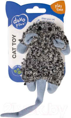 Игрушка для кошек Duvo Plus Кудрявая мышь / 12048/DV