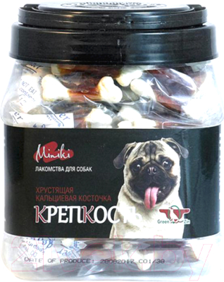 Лакомство для собак Green QZin Миники Крепкость Кальциевая косточка с уткой - фото