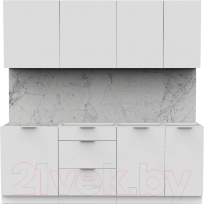 Готовая кухня Интермебель Микс Топ-6 2.1м без столешницы - фото