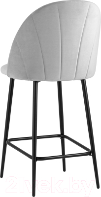 Стул барный Stool Group Логан полубарный (велюр светло-серый)