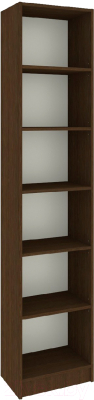 Стеллаж Кортекс-мебель Бинго 40x202 (венге) - фото