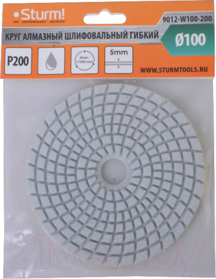 Шлифовальный круг Sturm! 9012-W100-200