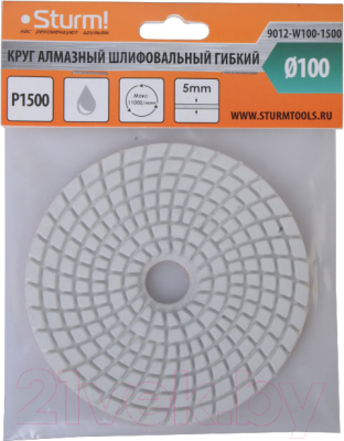 Шлифовальный круг Sturm! 9012-W100-1500
