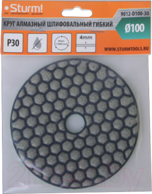 Шлифовальный круг Sturm! 9012-D100-30