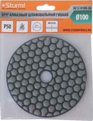 Шлифовальный круг Sturm! 9012-D100-50