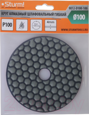 Шлифовальный круг Sturm! 9012-D100-100