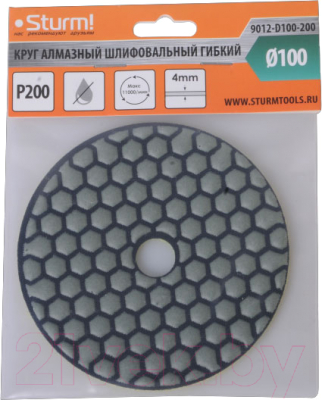 Шлифовальный круг Sturm! 9012-D100-200