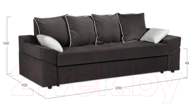 Диван Асмана Камертон-3 1.9 (Oskar Taupe)