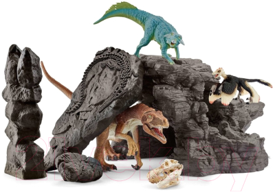 Набор фигурок коллекционных Schleich Пещера динозавров / 41461 - фото