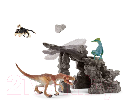 Набор фигурок коллекционных Schleich Пещера динозавров / 41461
