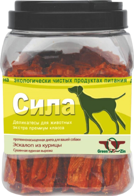 Лакомство для собак Green QZin Сила Сушеная куриная вырезка - фото