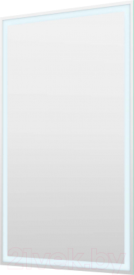 Зеркало Пекам Greta 50x80 / greta-50x80dcl (с подсветкой, сенсором на взмах руки и часами) - фото