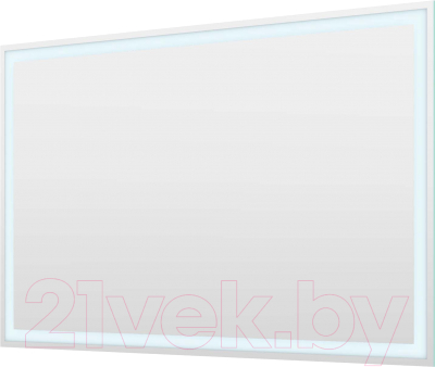 Зеркало Пекам Greta 80x50 / greta-80x50scl (с подсветкой, сенсором на прикосновение и часами) - фото