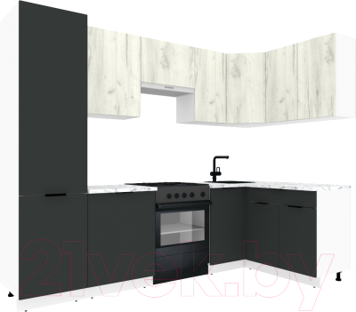 Готовая кухня ВерсоМебель Эко-2 1.4x2.7 правая - фото
