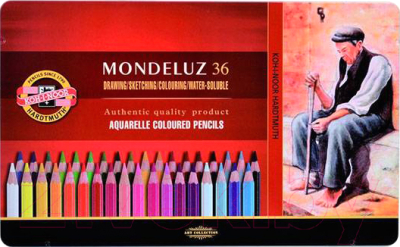 Набор акварельных карандашей Koh-i-Noor Mondeluz / 3725/36 - фото
