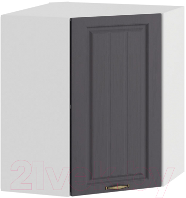 Шкаф навесной для кухни ТриЯ Лина 1В6У (белый/графит) - фото