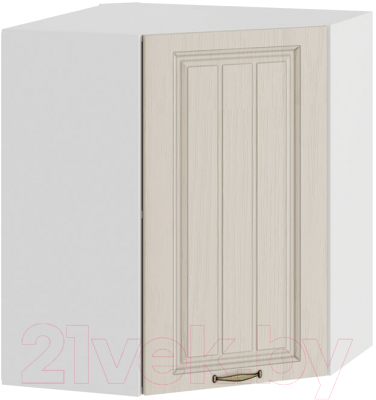 Шкаф навесной для кухни ТриЯ Лина 1В6У (белый/крем) - фото