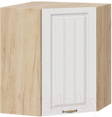 Шкаф навесной для кухни ТриЯ Лина 1В6У (дуб крафт золотой/белый) - фото