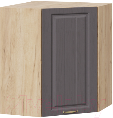 Шкаф навесной для кухни ТриЯ Лина 1В6У (дуб крафт золотой/графит) - фото