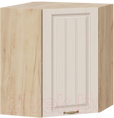 Шкаф навесной для кухни ТриЯ Лина 1В6У (дуб крафт золотой/крем) - фото