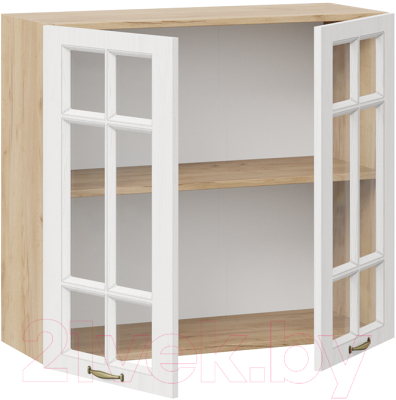 Шкаф навесной для кухни ТриЯ Лина 1В8С (дуб крафт золотой/белый)