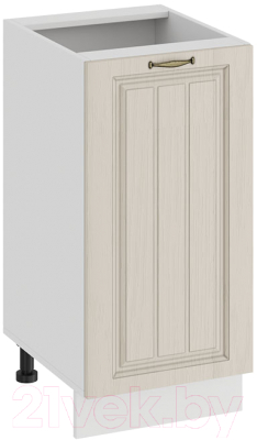 Шкаф-стол кухонный ТриЯ Лина 1Н4 (белый/кремовый) - фото