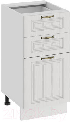 Шкаф-стол кухонный ТриЯ Лина 1Н4Я3 (белый) - фото