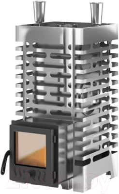Печь-каменка Везувий Aston 20 Inox стекло - фото