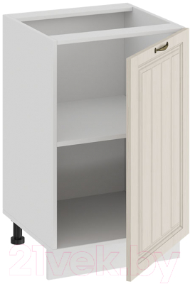 Шкаф-стол кухонный ТриЯ Лина 1Н5 (белый/кремовый)