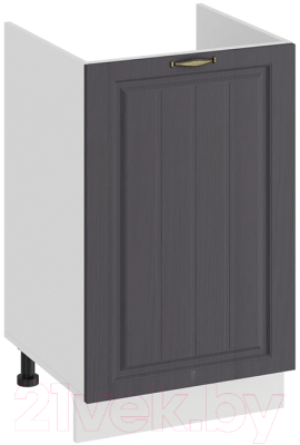 Шкаф под мойку ТриЯ Лина 1Н5М (белый/графит) - фото