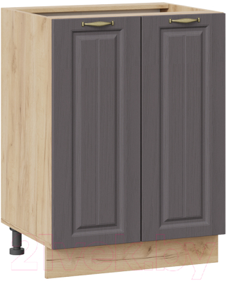 Шкаф-стол кухонный ТриЯ Лина 1Н6 (дуб крафт золотой/графит) - фото