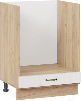 Шкаф под духовку ТриЯ Лина 1Н6Б (дуб крафт золотой/белый) - фото