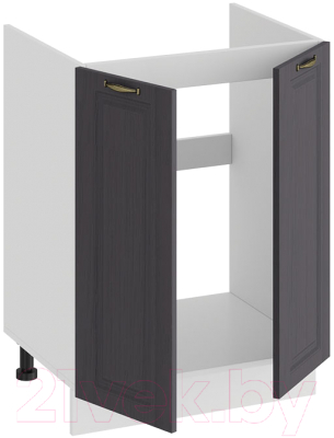 Шкаф под мойку ТриЯ Лина 1Н6М (белый/графит)