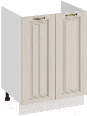 Шкаф под мойку ТриЯ Лина 1Н6М (белый/кремовый) - фото