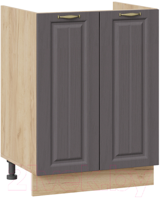 Шкаф под мойку ТриЯ Лина 1Н6М (дуб крафт золотой/графит) - фото