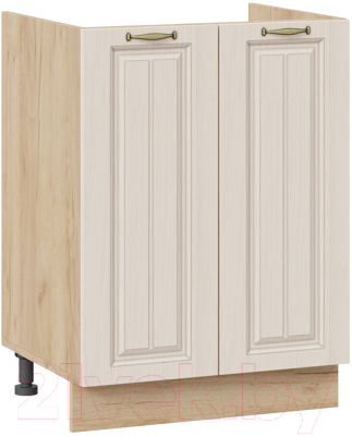 Шкаф под мойку ТриЯ Лина 1Н6М (дуб крафт золотой/кремовый) - фото