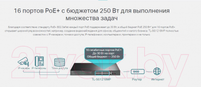 Коммутатор TP-Link TL-SG1218MP