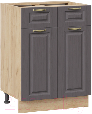 Шкаф-стол кухонный ТриЯ Лина 1Н6Я1 (дуб крафт золотой/графит) - фото